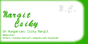 margit csiky business card